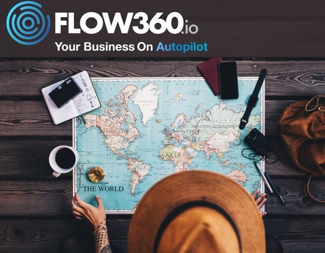 Flow360 - Aufsicht auf einen Tisch auf dem eine Weltkarte liegt