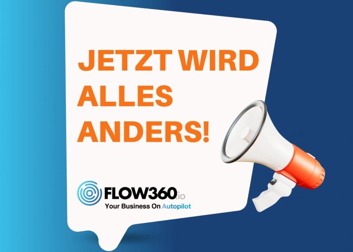 Ein Megafon und eine Sprechblase in der steht: Jetzt wird alles anders!