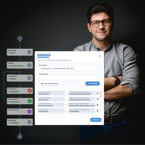 Datenbanken und Workflows kombinieren